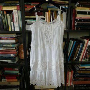 Giacomo Cinque Bohemian Lace Gauze Tiered Dress